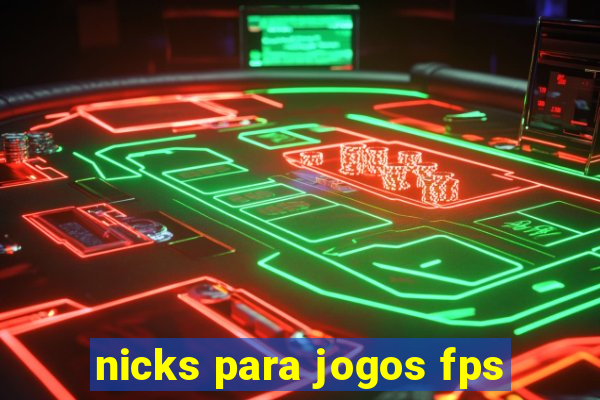 nicks para jogos fps